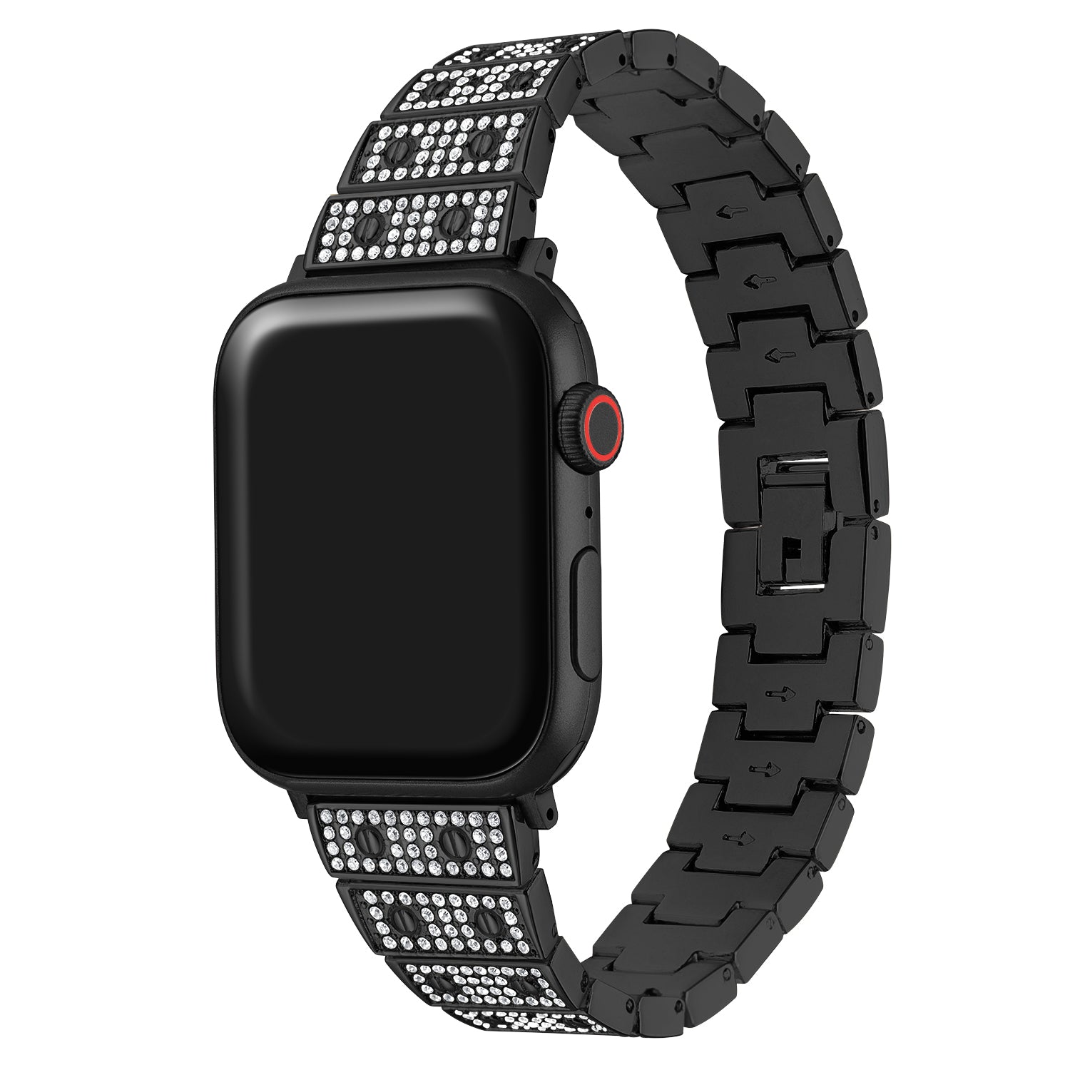 Rhinestone Decor Alloy Watch Band Wrist Bracelet for Apple Watch Series 9 8 7 41mm 6 SE (2023) SE (2022) SE 5 4 40mm 3 2 1 38mm Rhinestone Decor Alloy Watch Band Wrist Bracelet for Apple Watch Series 9 8 7 41mm 6 SE (2023) SE (2022) SE 5 4 40mm 3 2 1 38mm